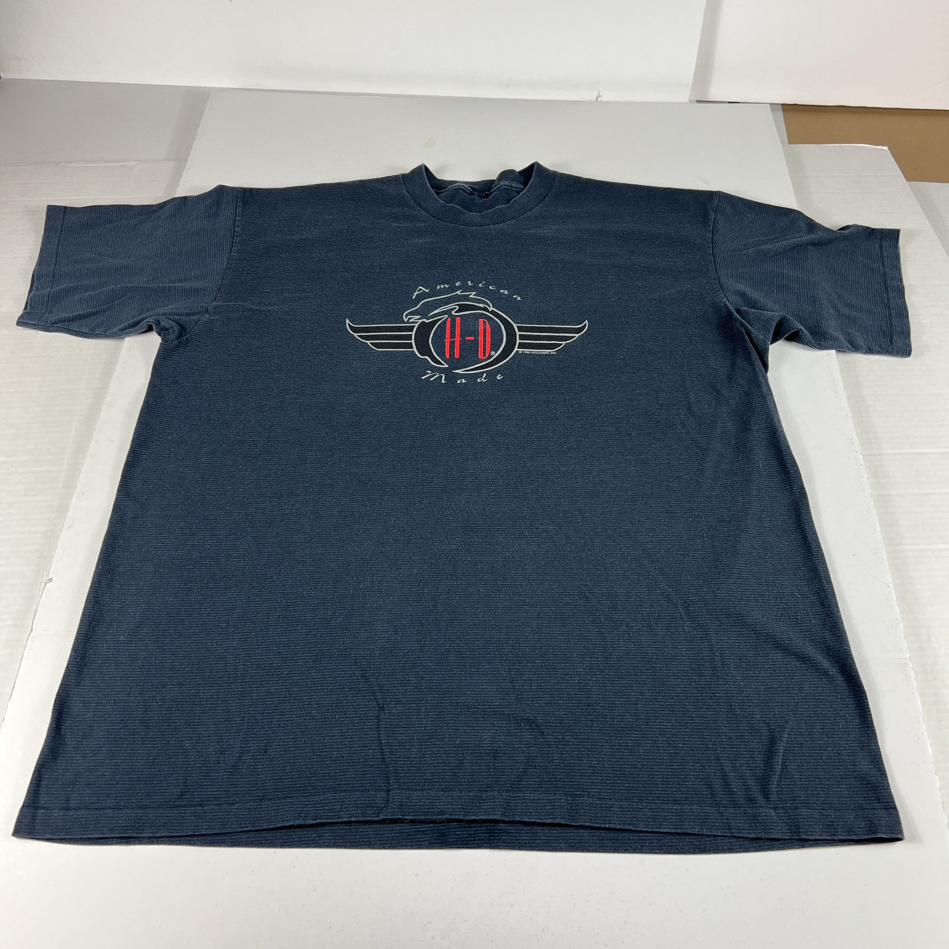 Harley Davidson × Vintage VTG 90s Harley Davidson Decatur Pinstripe Single Stitch Size US L / EU 52-54 / 3 - 1 Thumbnail