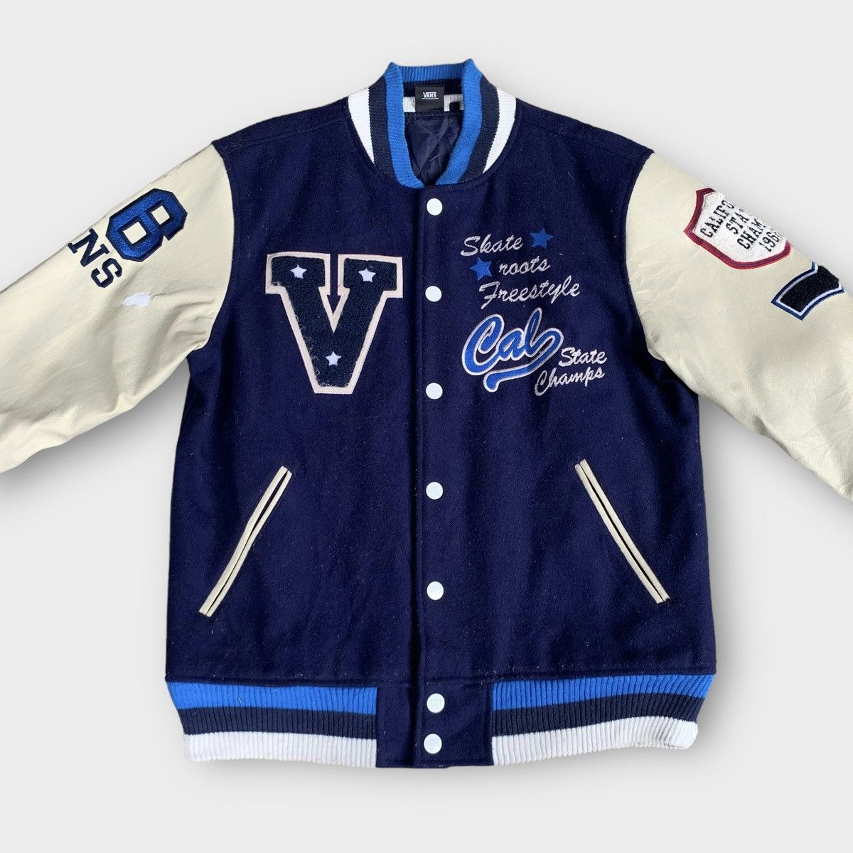 Vans Vans California Skate Roots Varsity Jacket Embroidered Logo Size US L / EU 52-54 / 3 - 3 Thumbnail