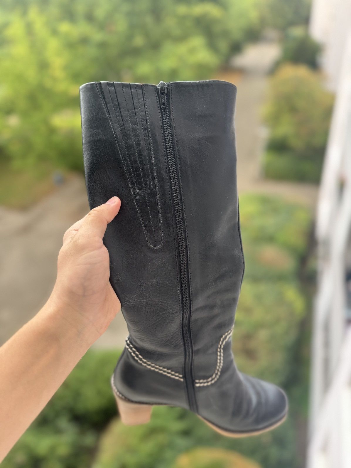 Other Vintage Cowboy Black Boots Avantgarde Size US 9 / IT 39 - 9 Thumbnail
