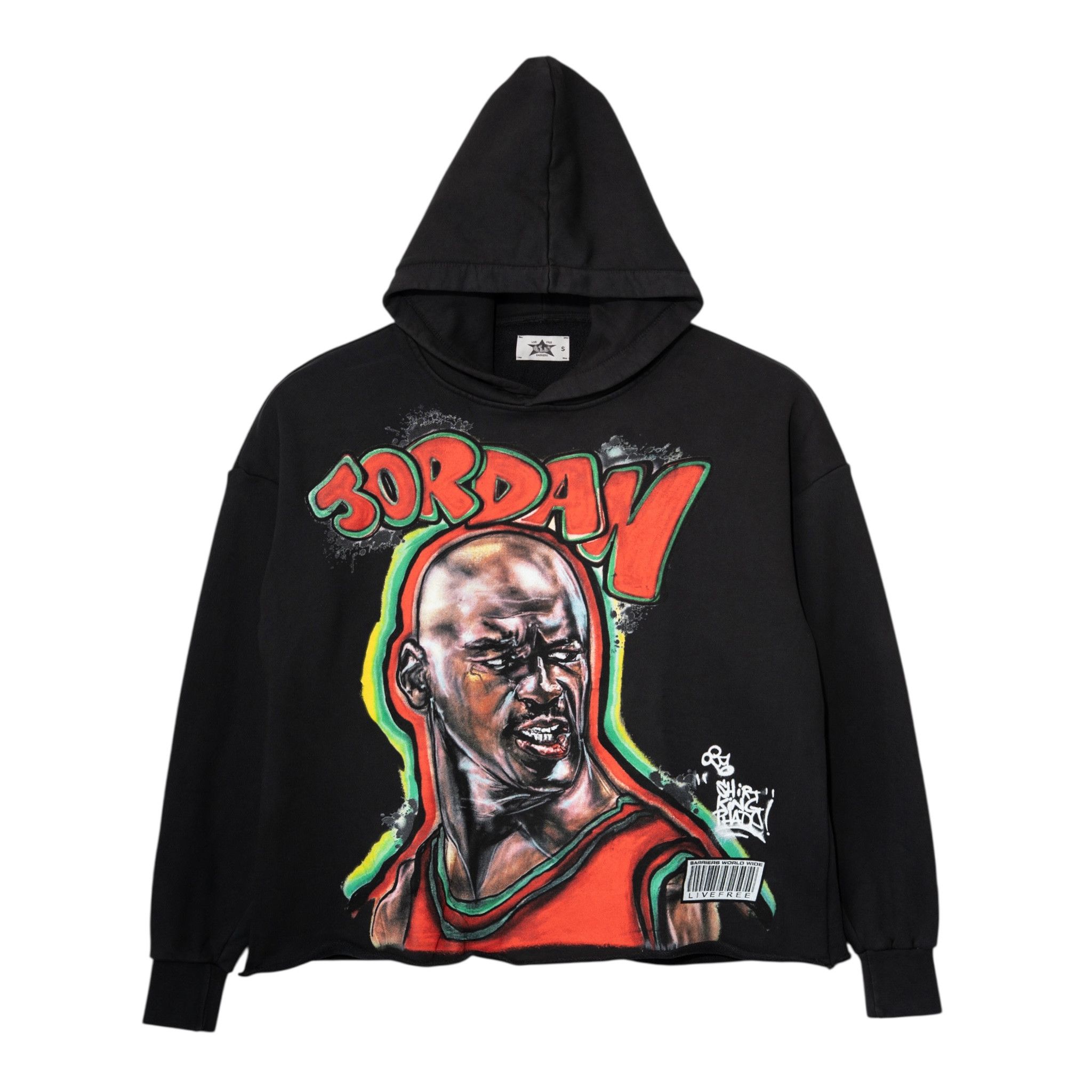 Barriers Michael Jordan Hooded Sweatshirt Black Size US M / EU 48-50 / 2 - 1 Thumbnail