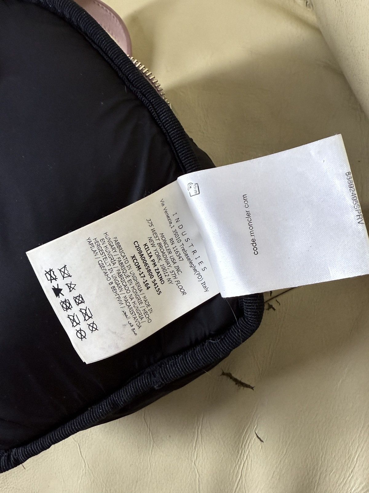 Moncler Moncler Killia Crossbody Puffer bag Light pink Size ONE SIZE - 19 Thumbnail