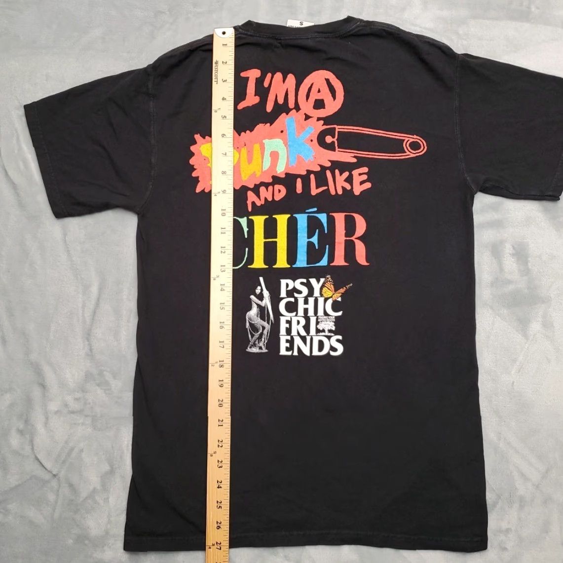 Vintage VINTAGE Taurus Punk And I LIKE Cher Shirt Mens Small Black Band Music Retro TEE Size US S / EU 44-46 / 1 - 7 Thumbnail