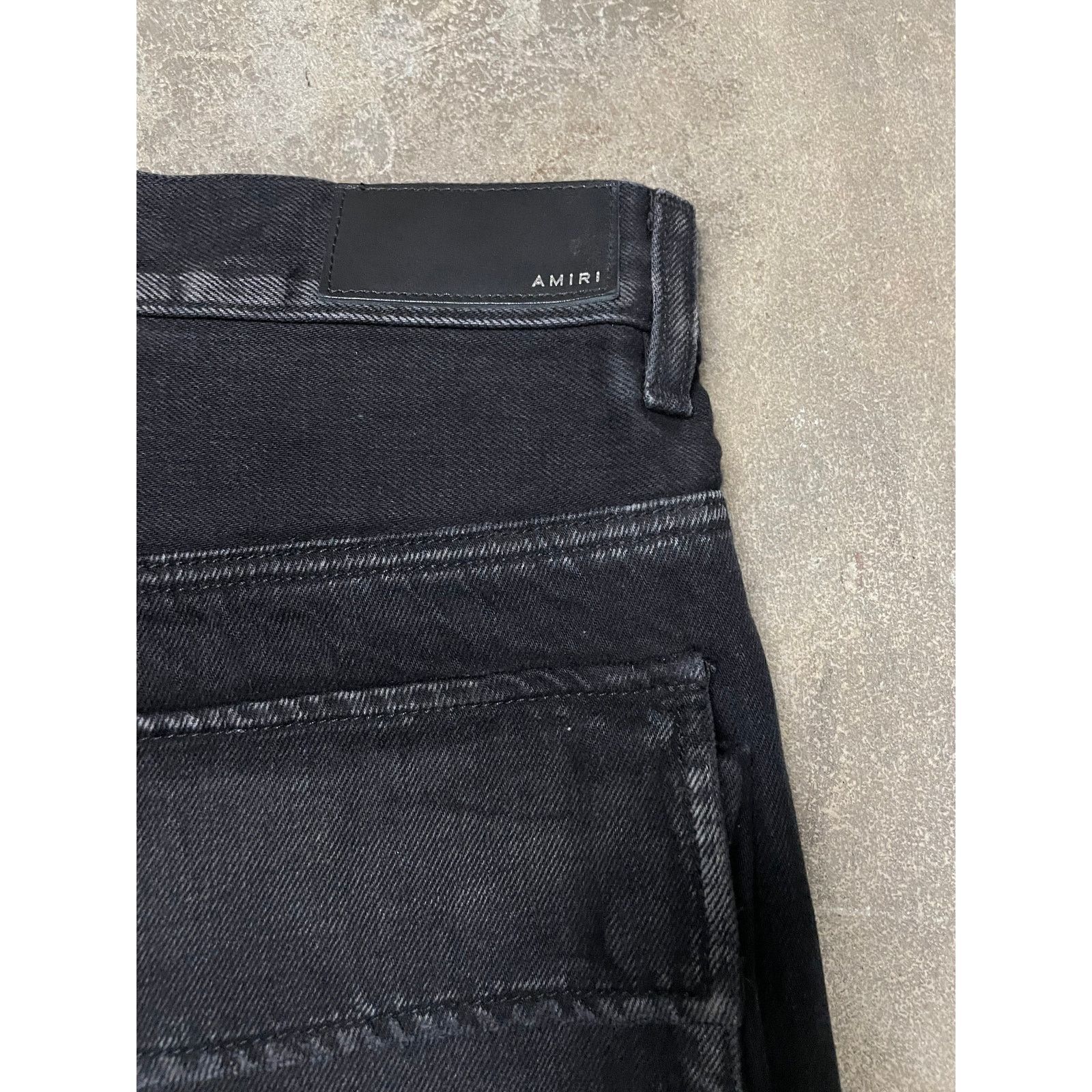 Amiri Amiri Cargo Flare Black 33 Used Size US 33 - 4 Thumbnail