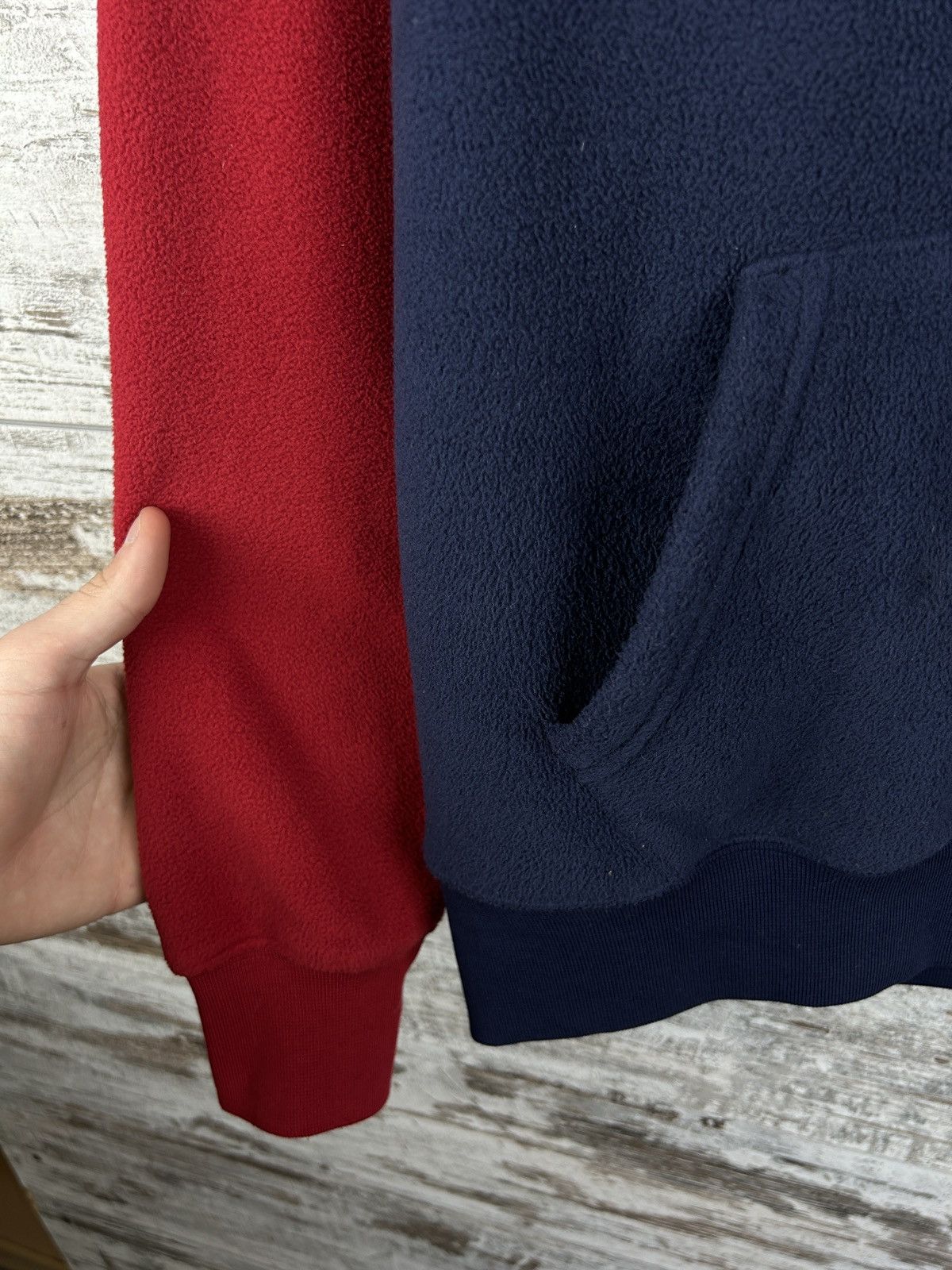 Polo Ralph Lauren Mens Vintage Polo Ralph Lauren collab polar fleece hoodie Size US S / EU 44-46 / 1 - 5 Thumbnail