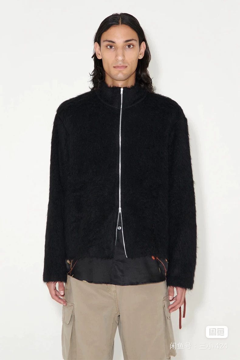 Our Legacy Our Legacy size52 Black horsehair zipper coat Size US L / EU 52-54 / 3 - 1 Thumbnail