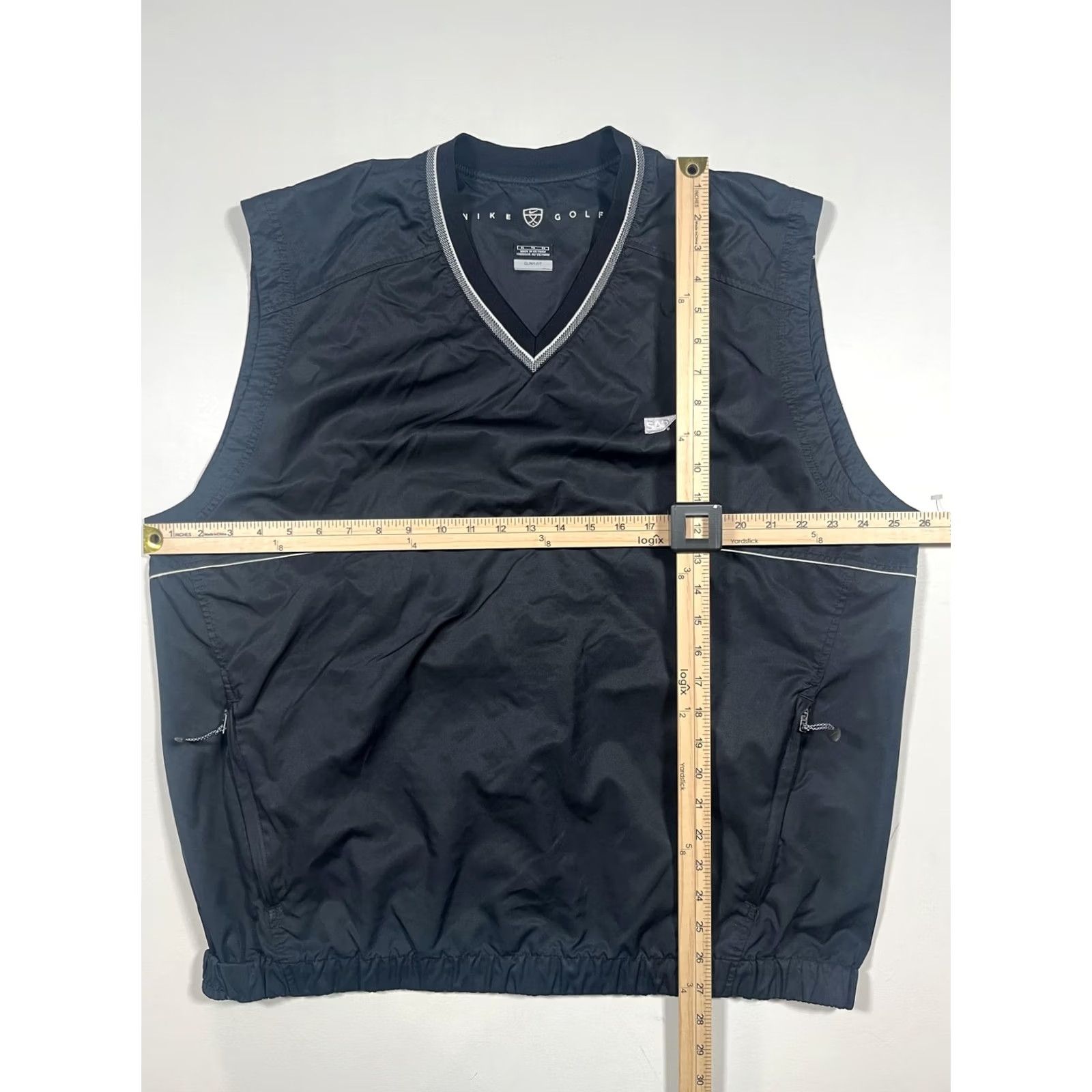 Nike Nike Golf Vest Mens XL Black Clima-Fit Pullover Windbreaker Jacket SAP Logo Size US XL / EU 56 / 4 - 5 Thumbnail