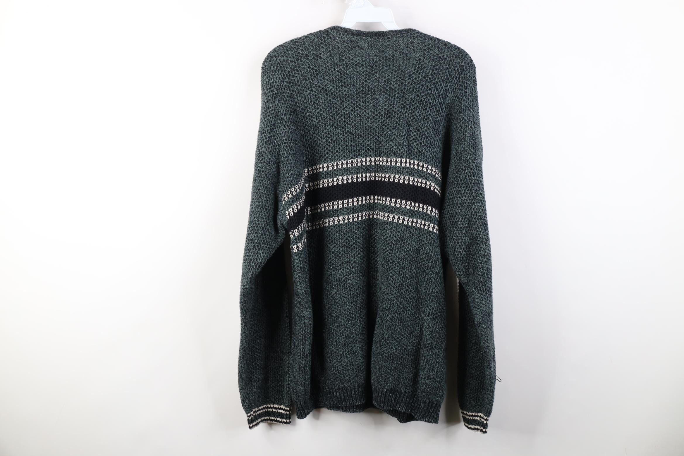 Vintage Vintage 90s Streetwear Thermal Weave Knit Henley Sweater Size US L / EU 52-54 / 3 - 10 Thumbnail