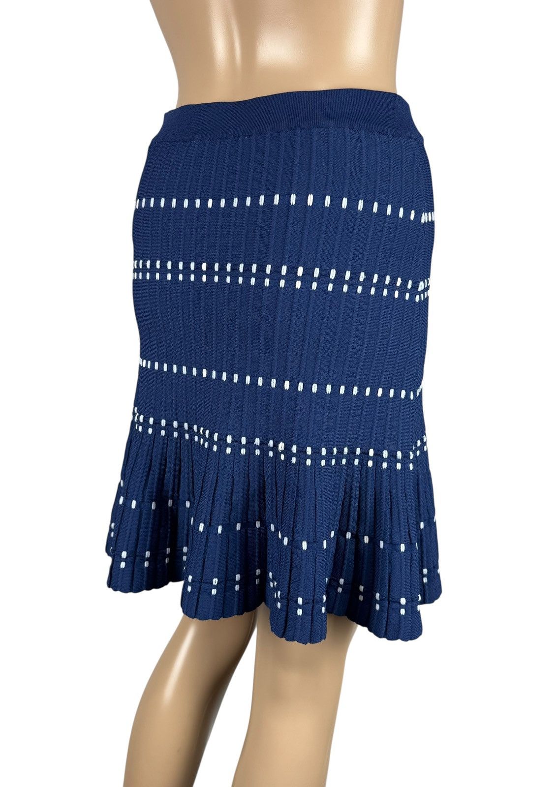 Sandro Sandro Mini Skirt Knit Pleated Polyamide-Viscose size T1 Size 25" / US 0 / IT 36 - 7 Thumbnail