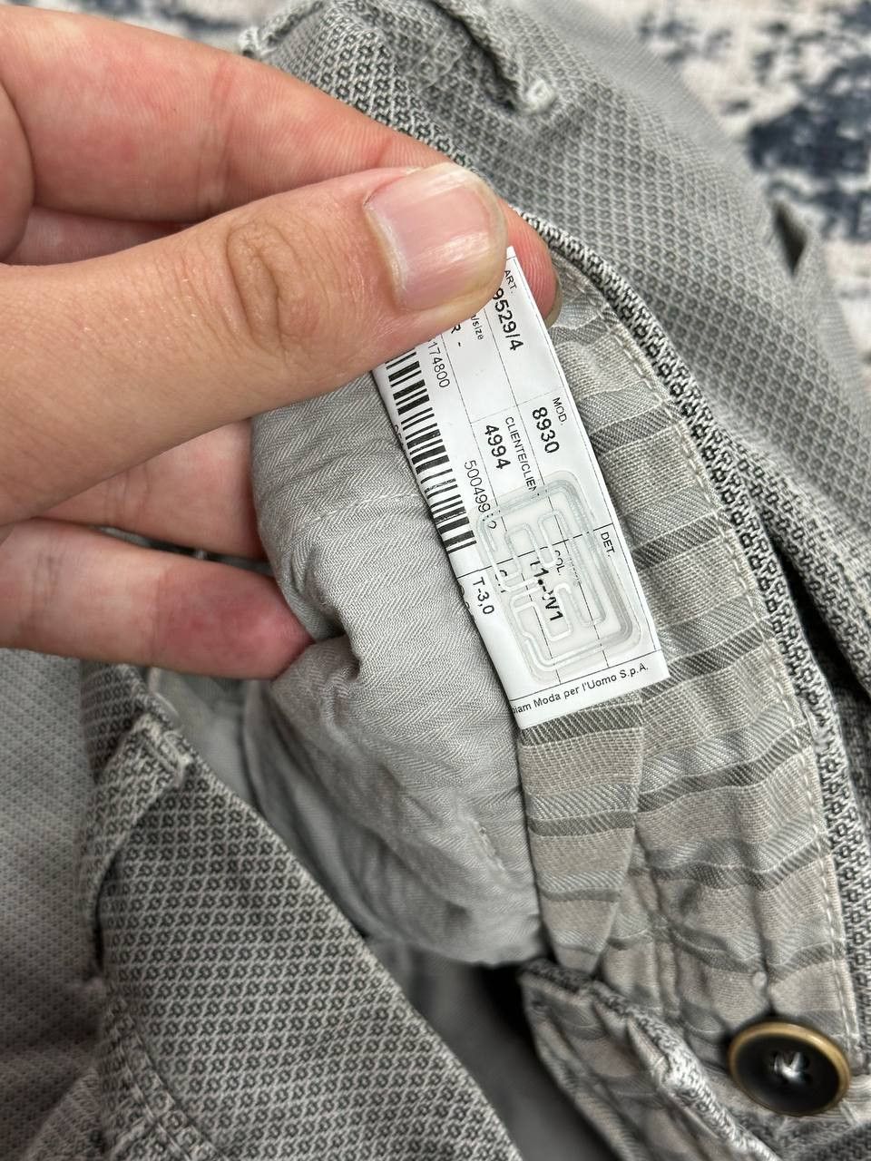 L.B.M. 1911 Luxury L.B.M. 1911 Grey Casual Chino Pants Size US 32 / EU 48 - 8 Thumbnail