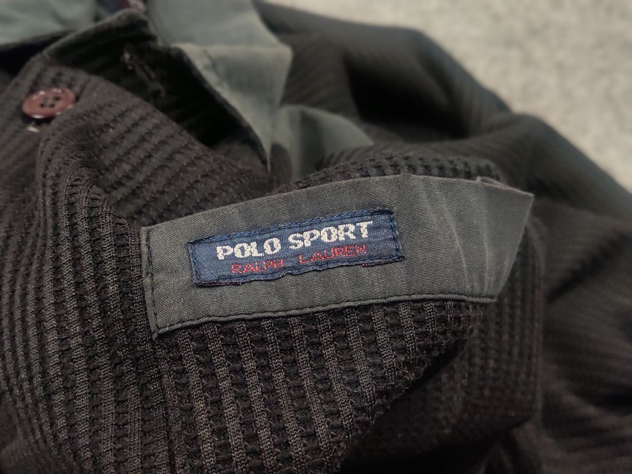 Polo Ralph Lauren Vintage 90's Ralph lauren Polo Sport Long sleeve Polo waffle Size US M / EU 48-50 / 2 - 10 Thumbnail