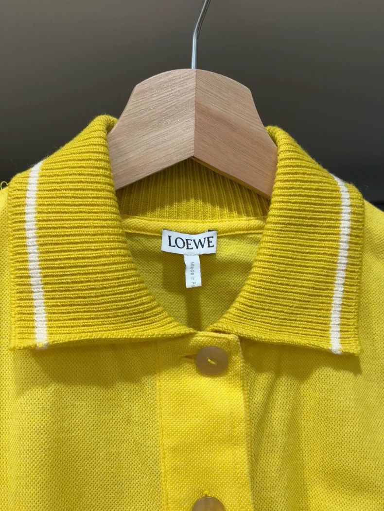 Loewe LOEWE Yellow polo shirt hoodie Size XXS / US 00 / IT 34 - 4 Thumbnail