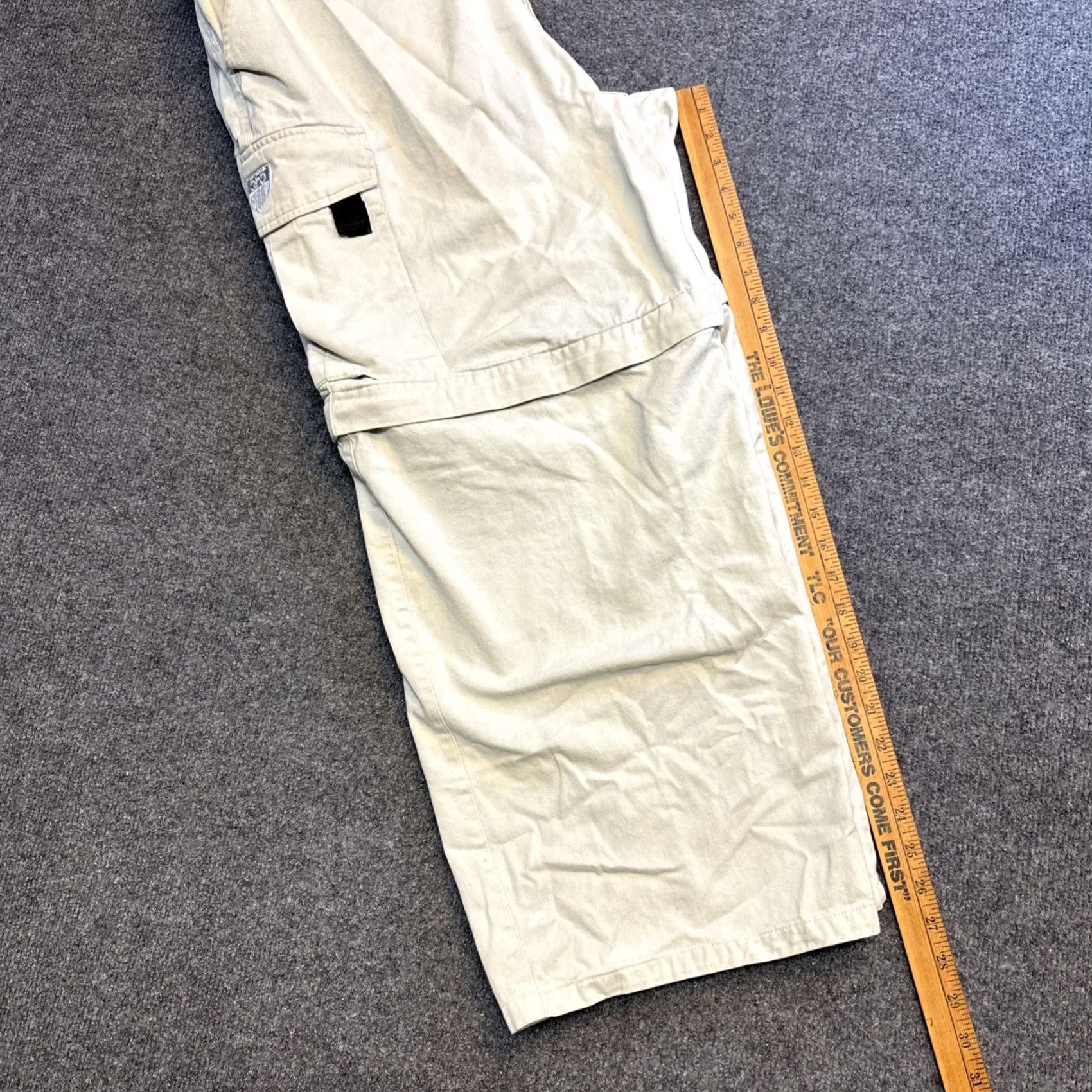 Vintage VINTAGE Triple 5 Soul Zip Away Convertible Cargo Pants Men’s 36 Tan Baggy Cargo Pocket 30 In Inseam Men Junior? Size US 36 / EU 52 - 7 Thumbnail