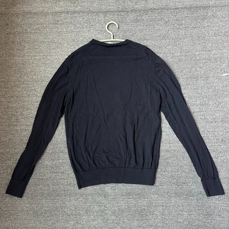 Loewe LOEWE Dark blue pure wool knit shirt Size S / US 4 / IT 40 - 2 Thumbnail