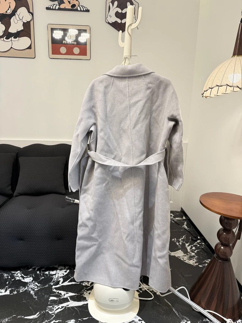 Max Mara Max Mara Grey cashmere coat Size L / US 10 / IT 46 - 2 Thumbnail