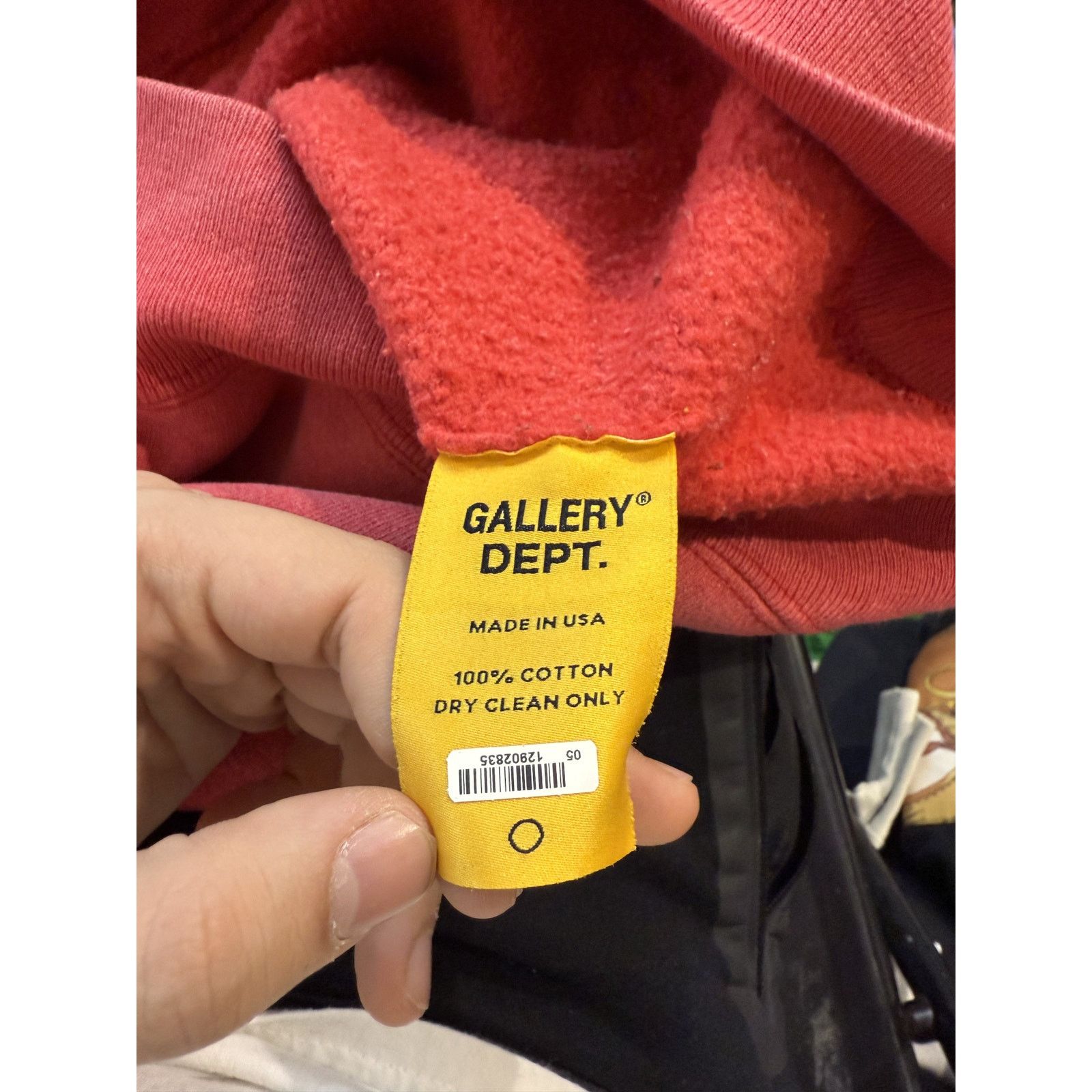Gallery Dept. Gallery Dept Hoodie Red Small Used Size US S / EU 44-46 / 1 - 4 Thumbnail