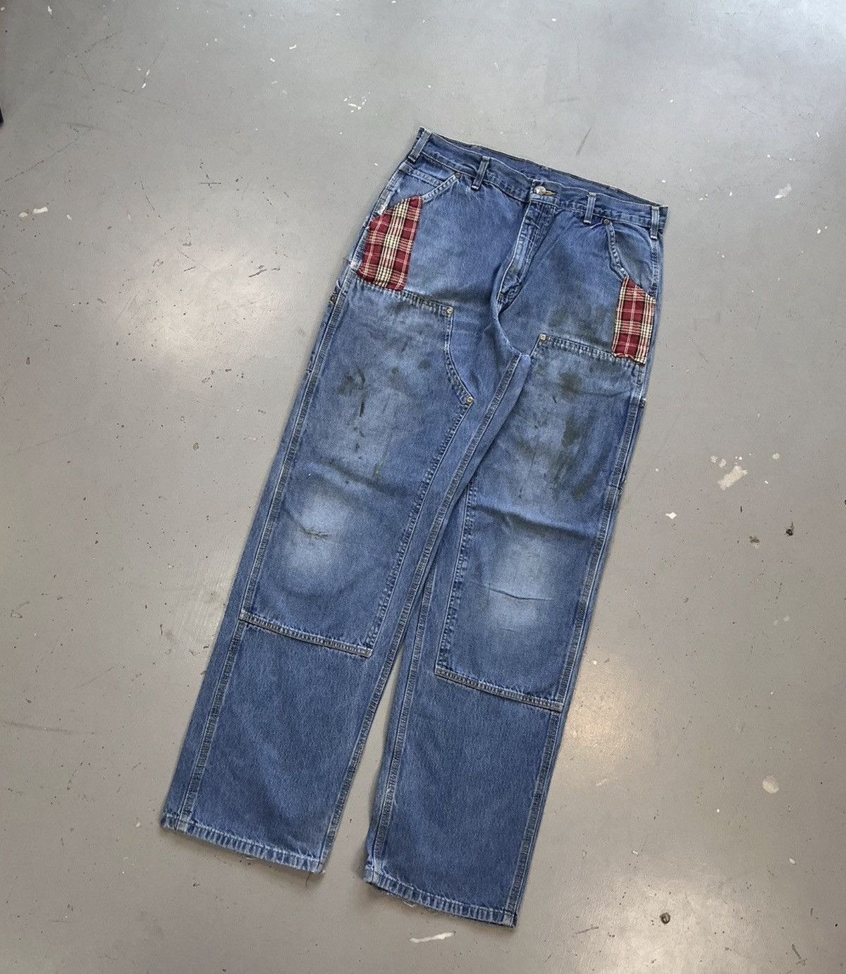 Carhartt Vintage super thrashed carhartt double knee denim Size US 34 / EU 50 - 3 Thumbnail