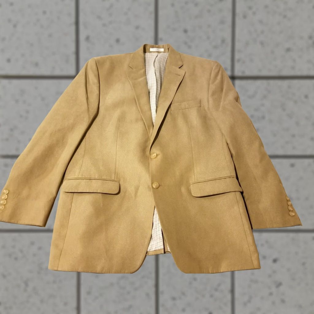 Polo Ralph Lauren Mens Polo Ralph Lauren Jacket Blazer 42R Khaki Size US XL / EU 56 / 4 - 1 Thumbnail