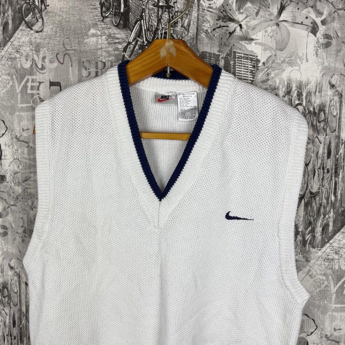 Nike Vintage Nike Challenge Court Tennis Knit Sweater Vest Size US M / EU 48-50 / 2 - 2 Thumbnail