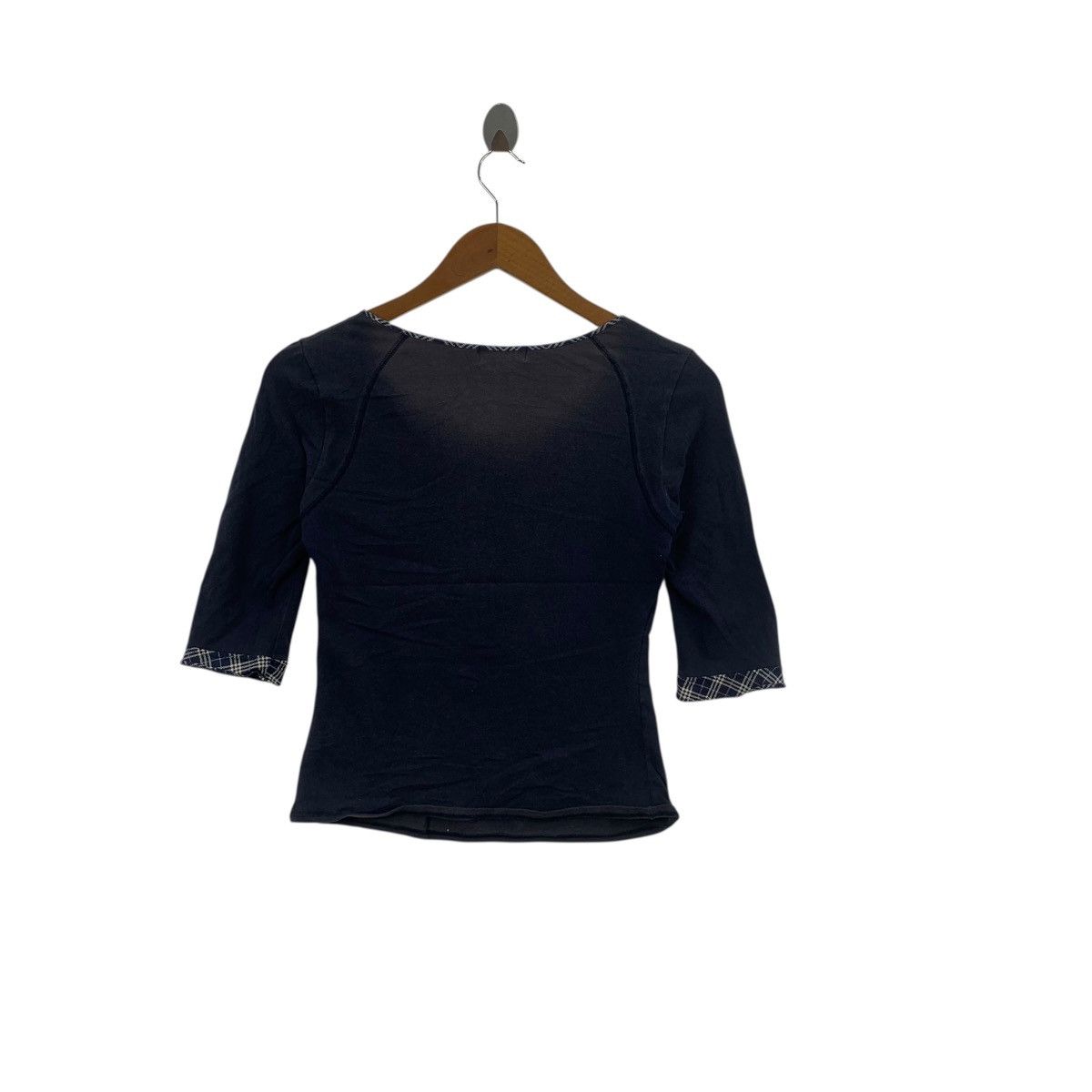 Burberry BURBERRY LONDON BLUE LABEL Nova Checks Tee Shirt Top Size XXS / US 00 / IT 34 - 4 Thumbnail