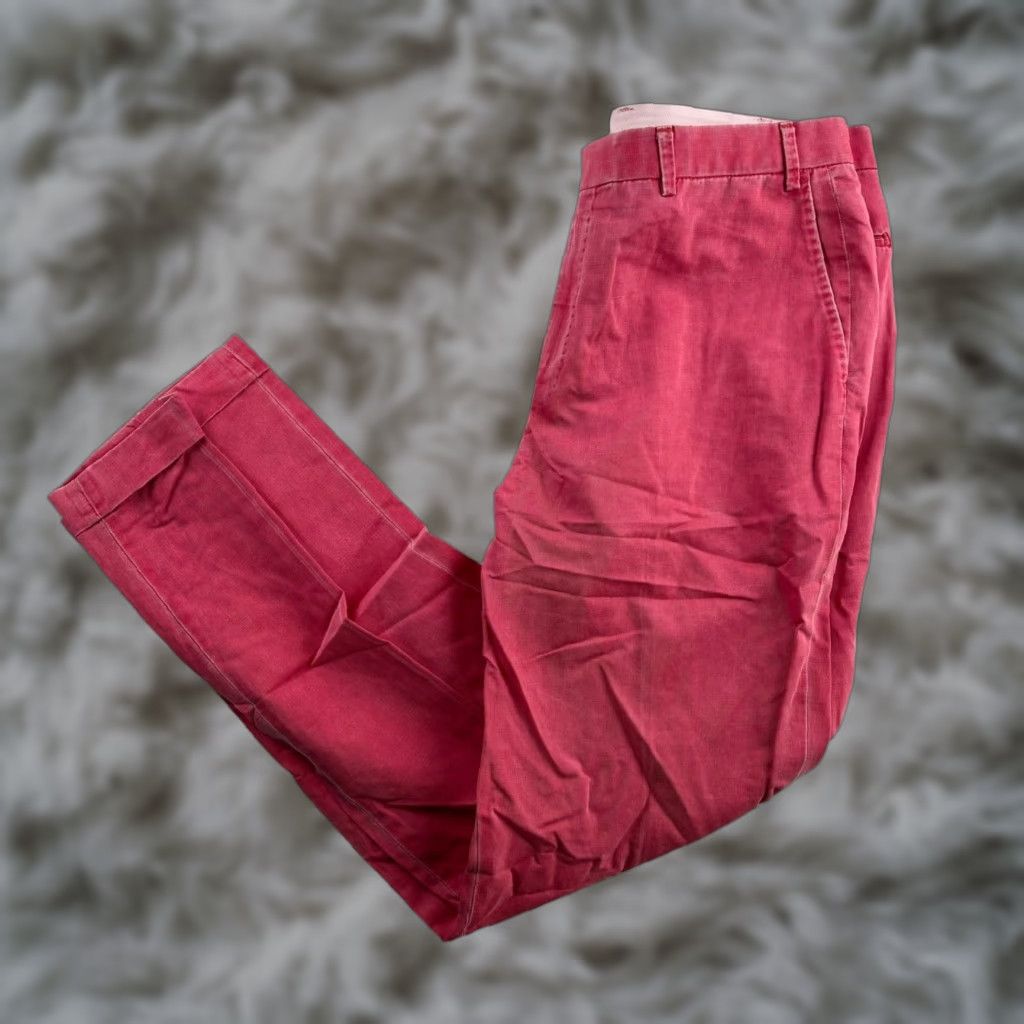 Maus & Hoffman Chino Pants Red Regular Fit 36x31 Men's