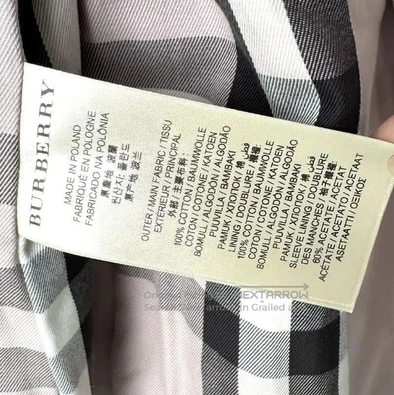 Burberry Burberry Purple Cotton Women's Trench Coat. Size S / US 4 / IT 40 - 5 Thumbnail