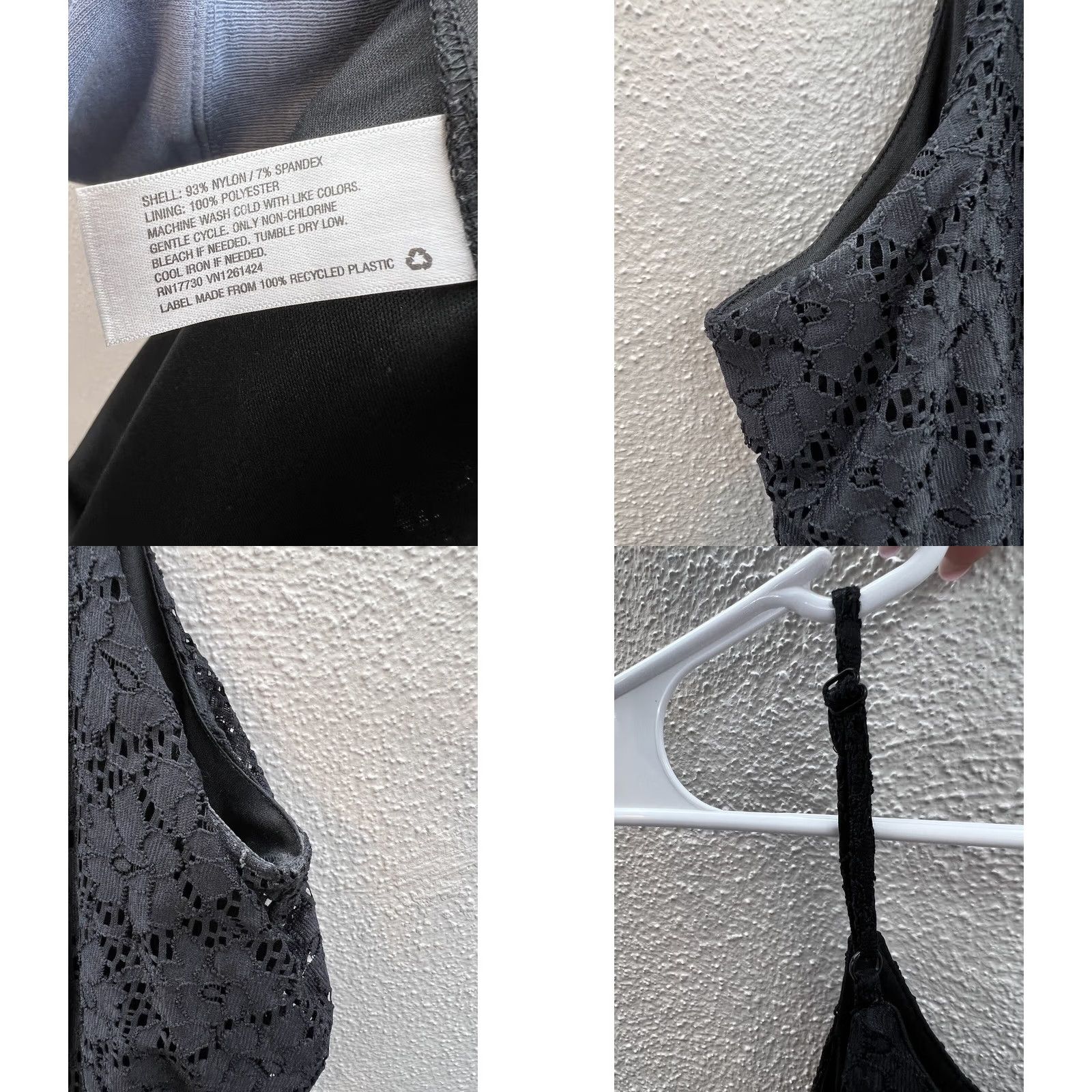 Vintage Juniors Xhilaration Dress Sleeveless Black Lacy Small Spaghetti Strap Sundress Short Party/Cocktail Casual Womens XS/Adult? Size S / US 4 / IT 40 - 8 Thumbnail