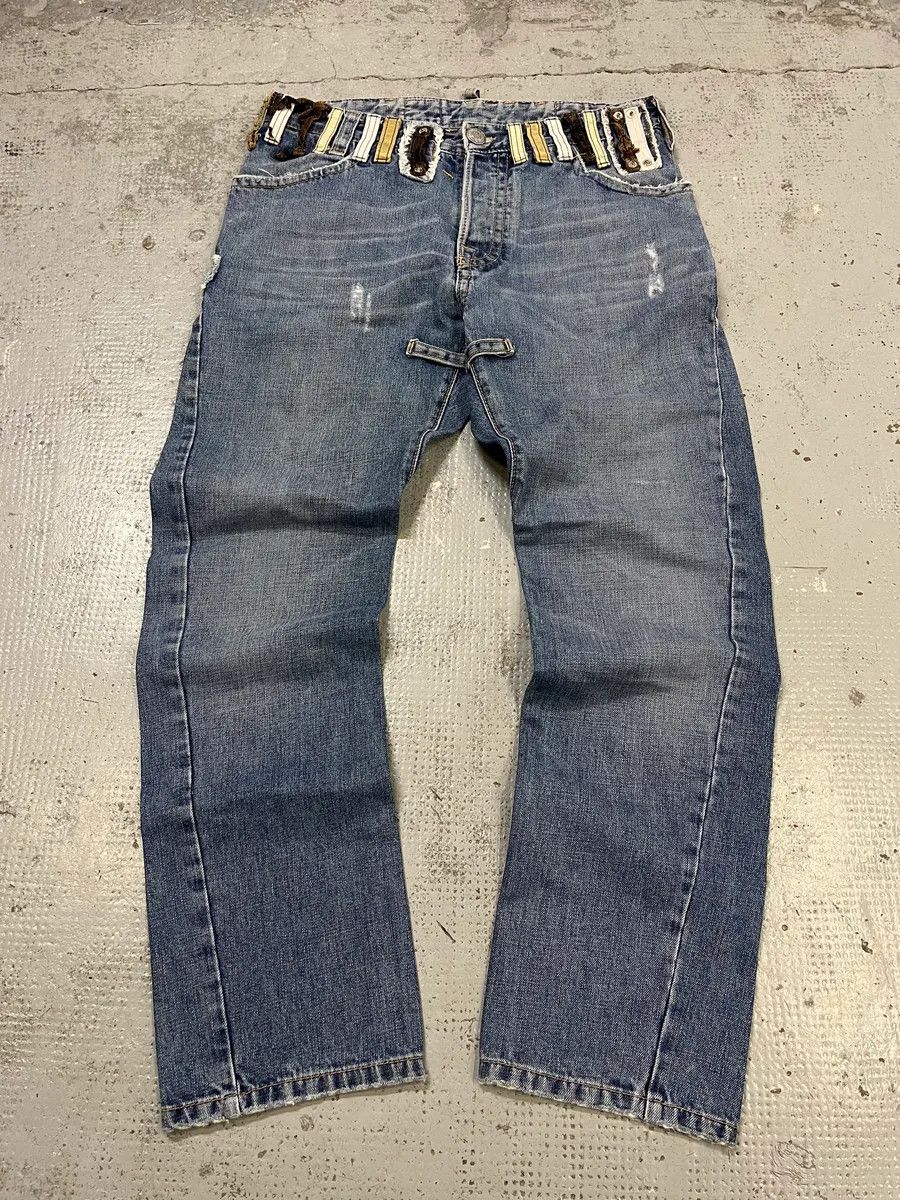 Dsquared2 SS2005 Dsquared2 DCDC Multi Belt Loop Blue Jeans Size US 32 / EU 48 - 6 Thumbnail