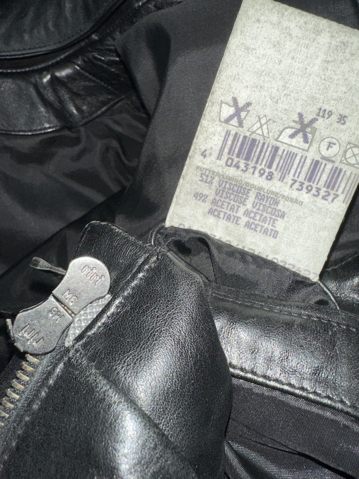 Hugo Boss Hugo Boss Vintage Black Chiron Leather Jacket Y2K size L Size US L / EU 52-54 / 3 - 6 Thumbnail