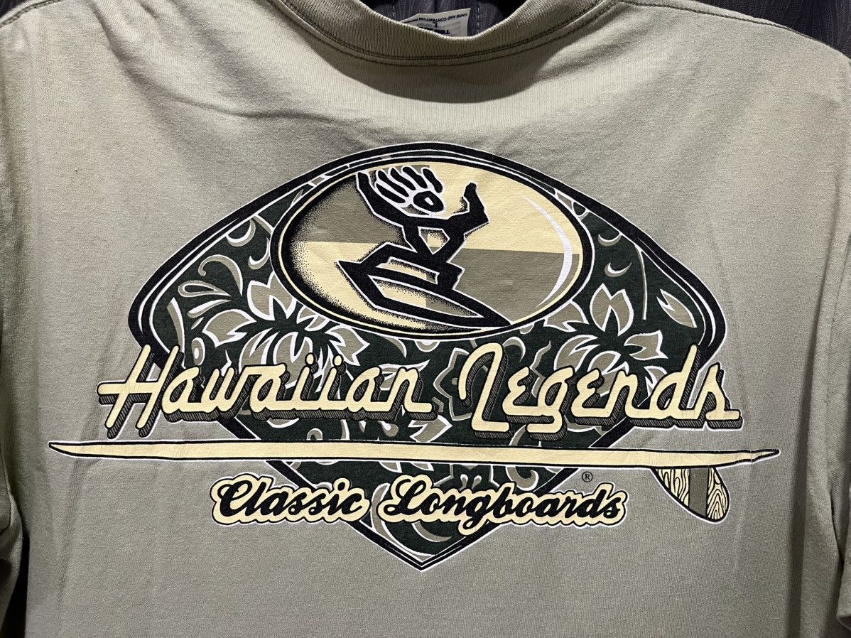 Vintage Vintage Hawaiian Legends Longboard T.Shirt 90s Size US L / EU 52-54 / 3 - 4 Thumbnail