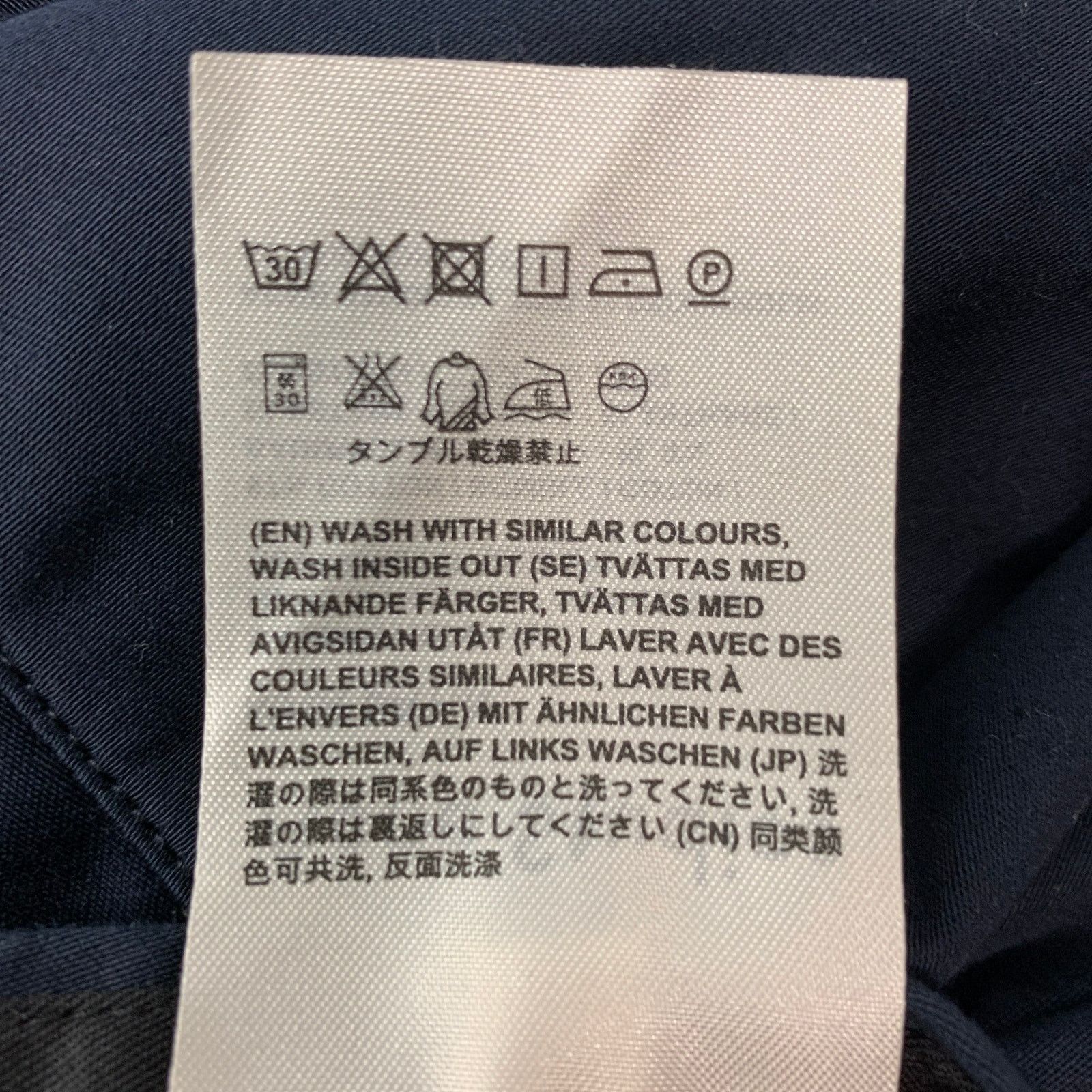 Acne Studios ACNE STUDIOS 32 Navy Cotton Elastane Flat Front Casual Pants Size US 32 / EU 48 - 5 Thumbnail