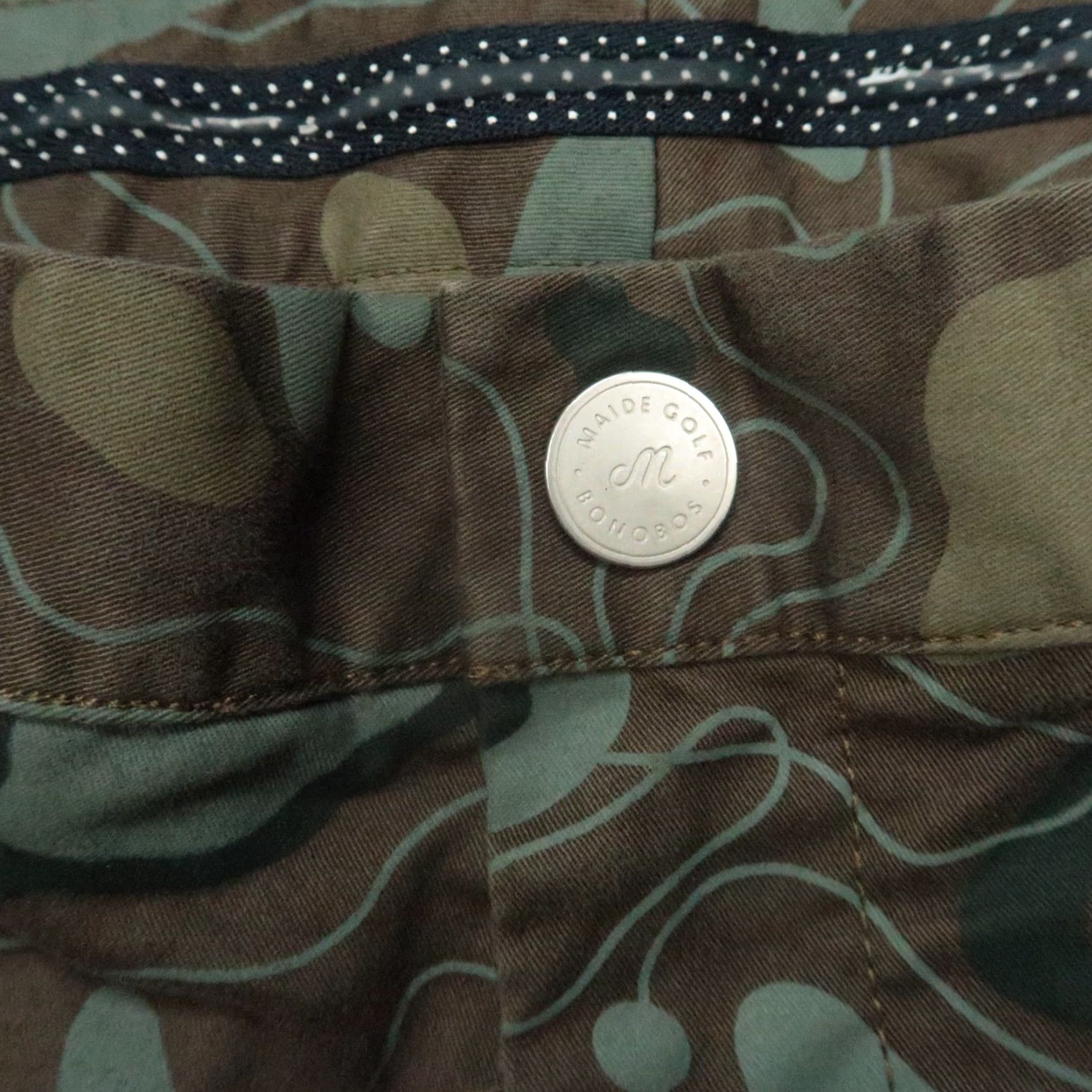 Bonobos Pants Men 33x26 Brown Maide Golf Print Performance Trouser