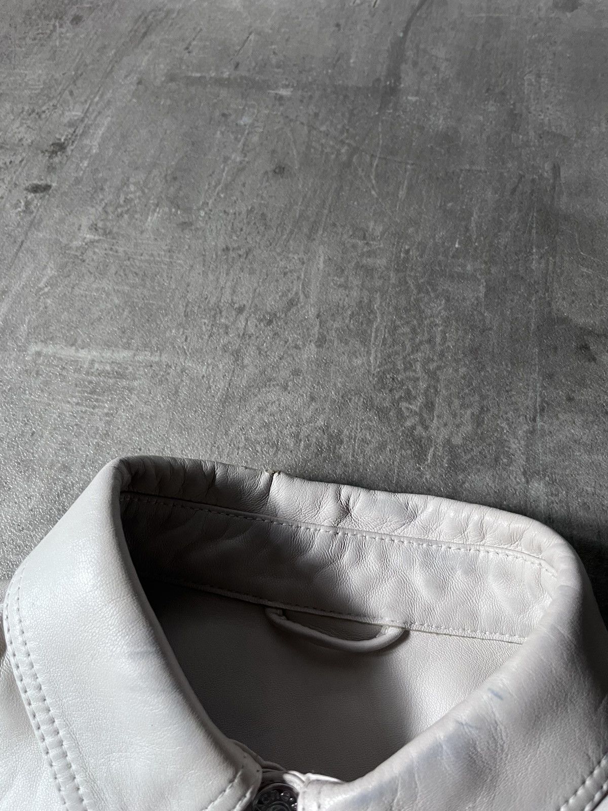 Acne Studios Acne Studios Bia Konst white lamb leather shirt jacket rare Size US M / EU 48-50 / 2 - 13 Thumbnail