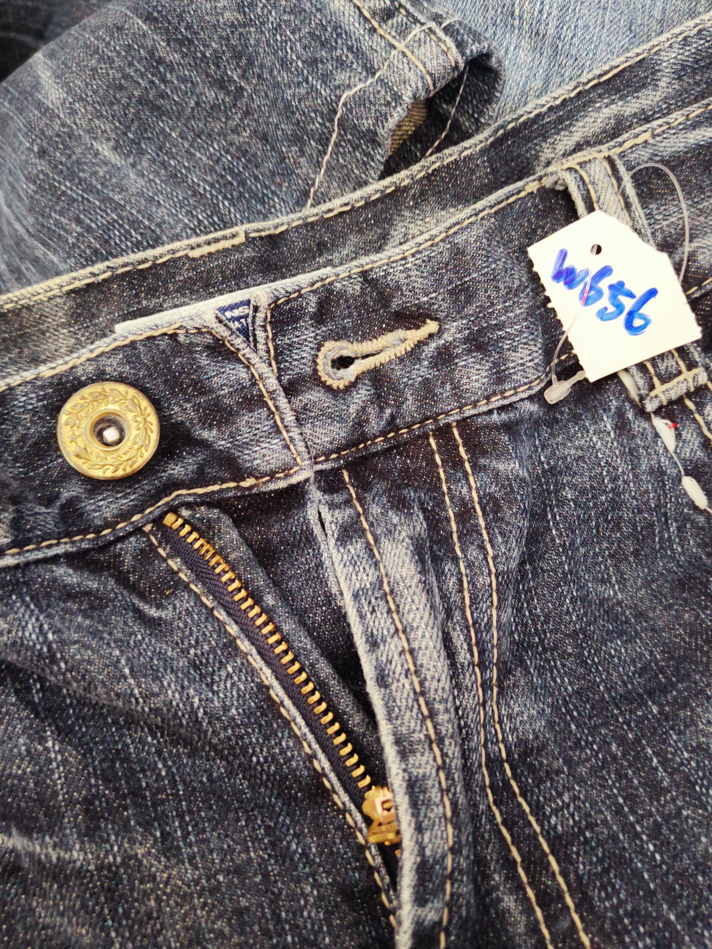 Japanese Brand Villand Dark Blue Distressed Ripped Jeans #W656 Size US 32 / EU 48 - 17 Thumbnail