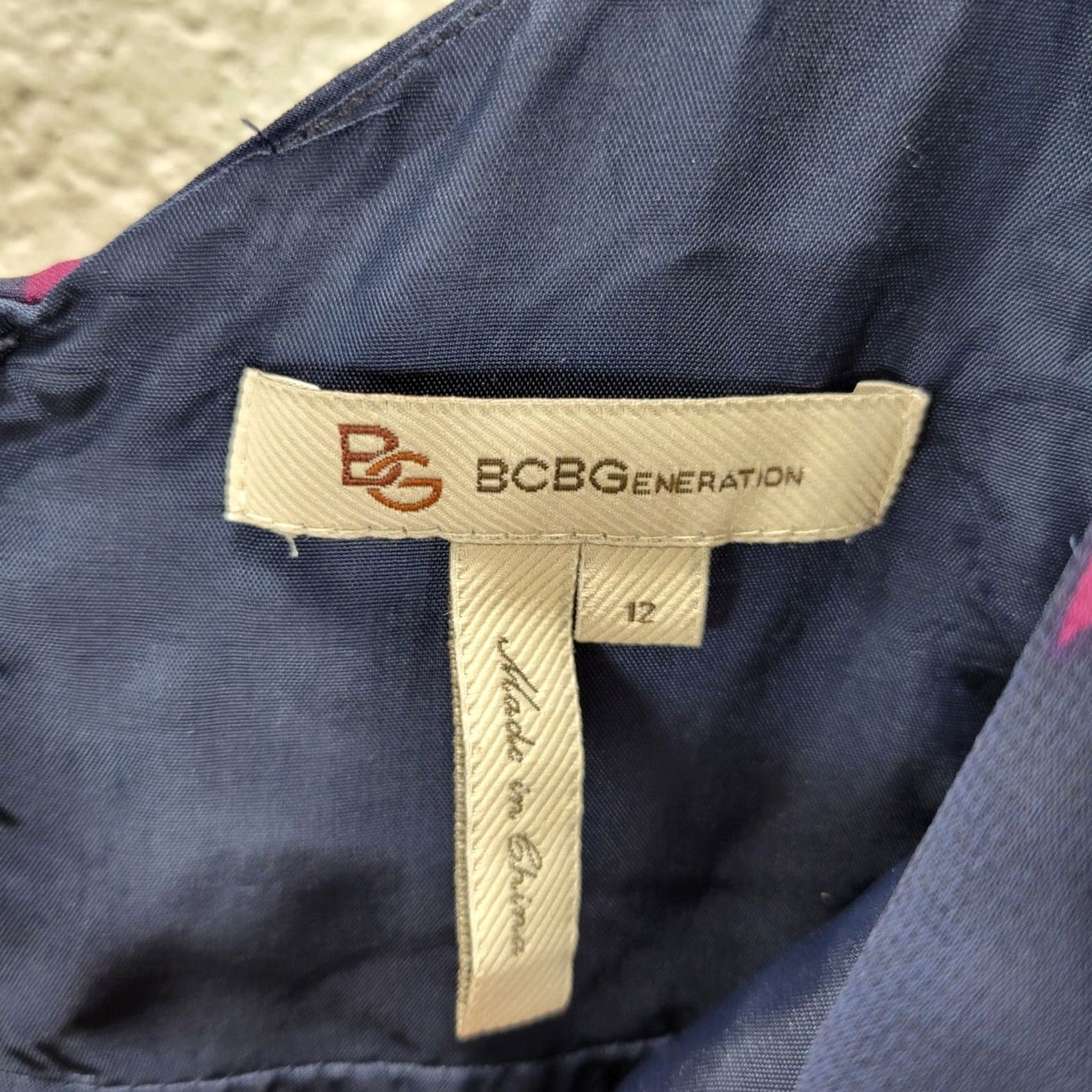 BCBGeneration BCBGeneration Empire Waist Mini Tank Dress Sz 12 Blue Print Lined Back Zip Dress Women 12 Blue Print Mini Tank Back Zip Size XL / US 12-14 / IT 48-50 - 5 Thumbnail