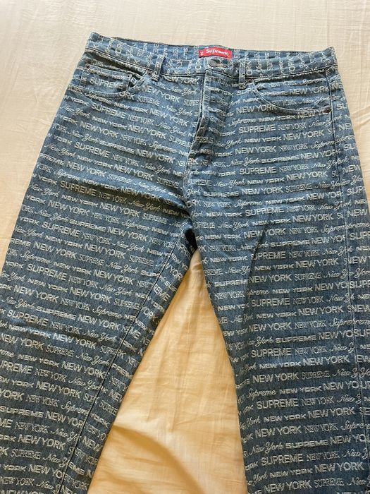 Supreme Supreme Jacquard Regular Jean | Grailed