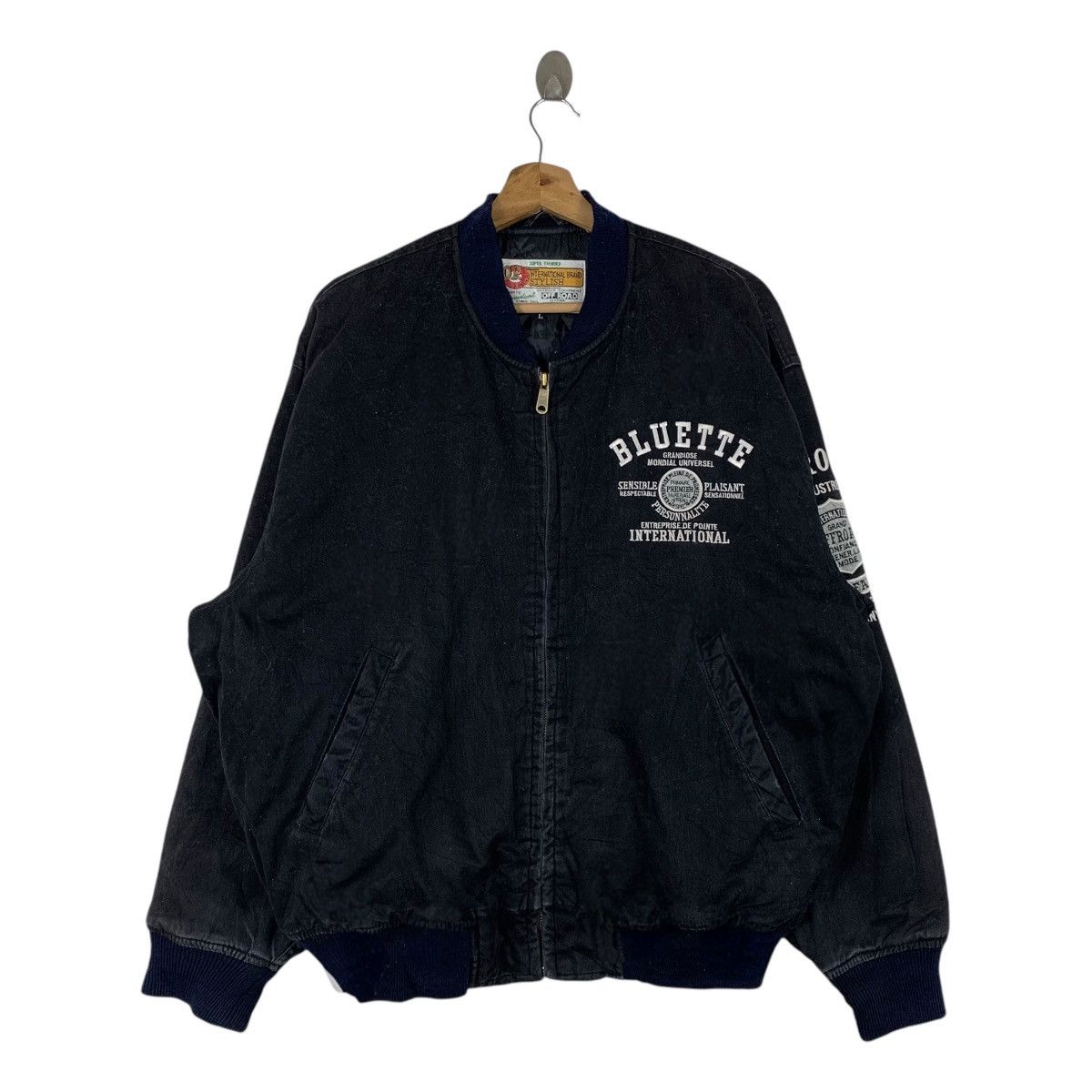 Japanese Brand BLUETTE GRANDEUR Japanese Brand Sportswear Varsity Jacket Size US L / EU 52-54 / 3 - 1 Thumbnail