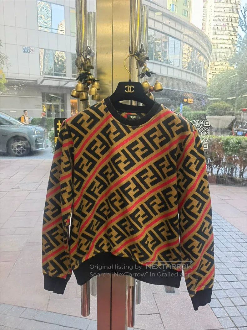Fendi Fendi FF monogrammed full-print hooded sweatshirt Size US S / EU 44-46 / 1 - 2 Thumbnail