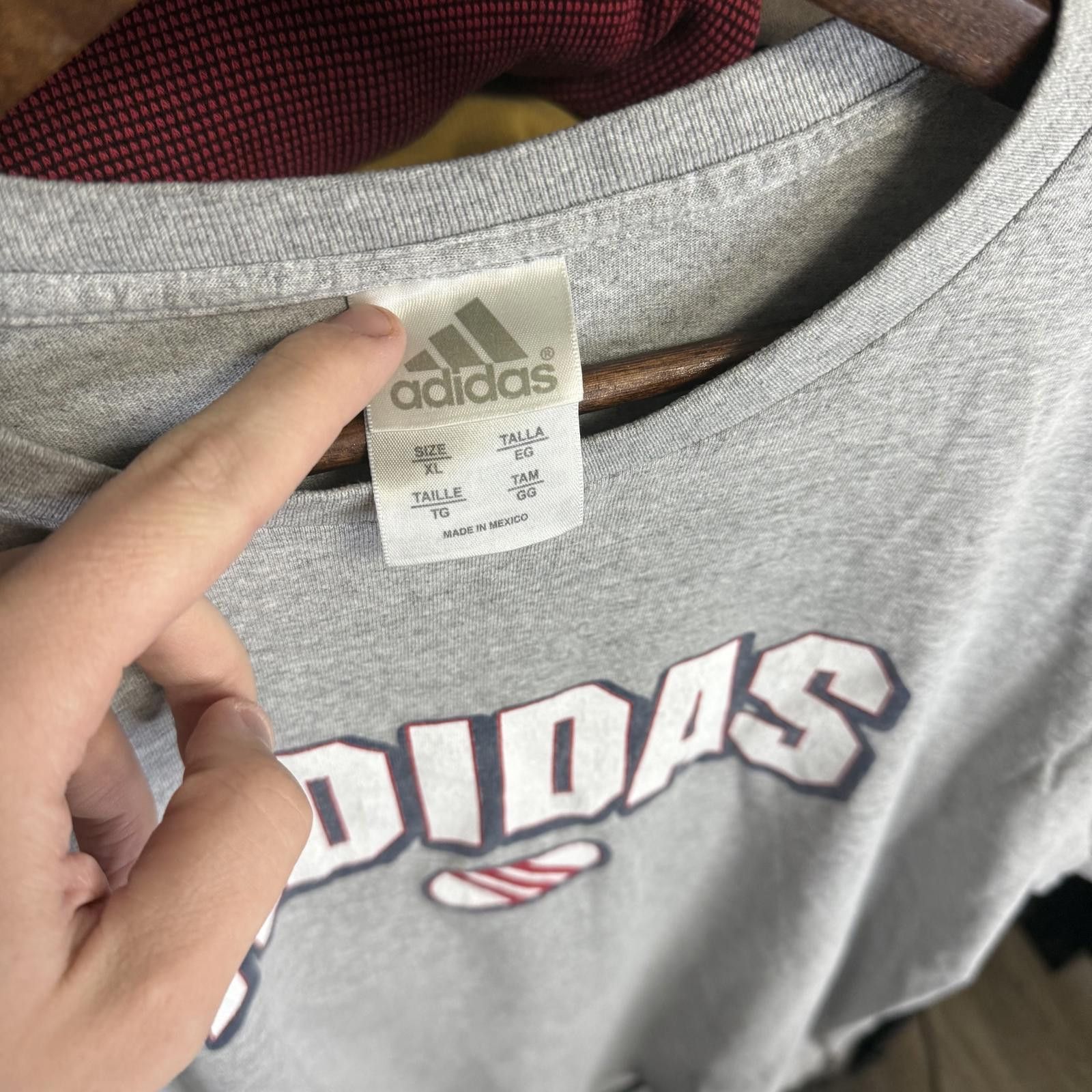 Adidas Adidas Vintage Gray T-Shirt Size US XL / EU 56 / 4 - 2 Thumbnail