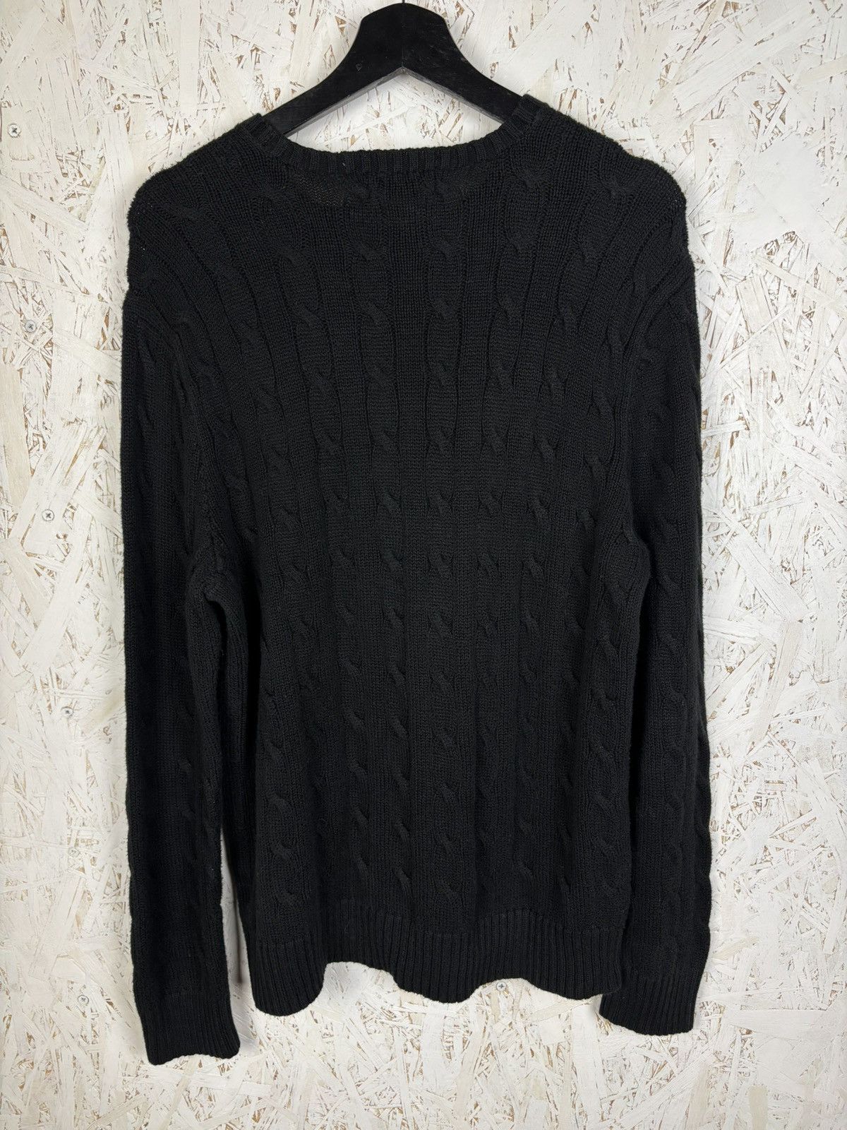Polo Ralph Lauren Polo By Ralph Lauren Iconic Cable Knit Sweater Black Size M Size US M / EU 48-50 / 2 - 5 Thumbnail