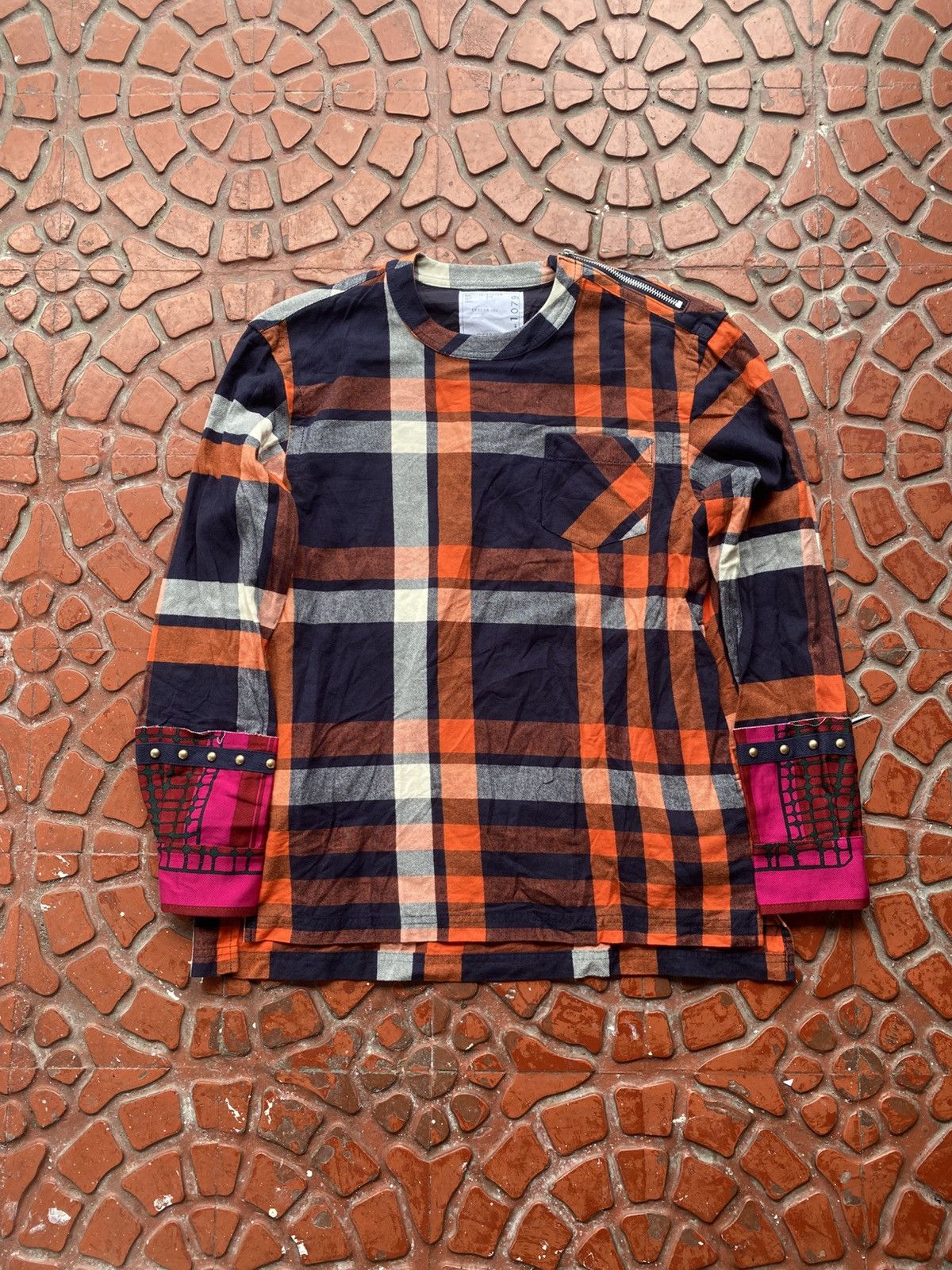 Sacai SACAI JAPAN 2025 PLAID LONG SLEEVE Size S / US 4 / IT 40 - 1 Thumbnail