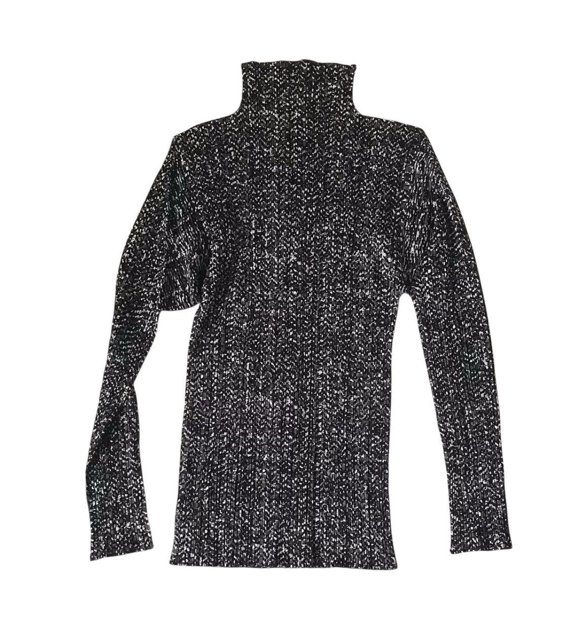 Pleats Please Issey Miyake Issey miyake pleats please bw digi mock neck Size S / US 4 / IT 40 - 6 Thumbnail