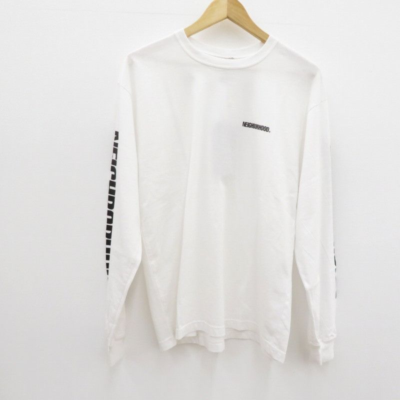 T-Shirts Logo jersey long sleeve cotton pullover White