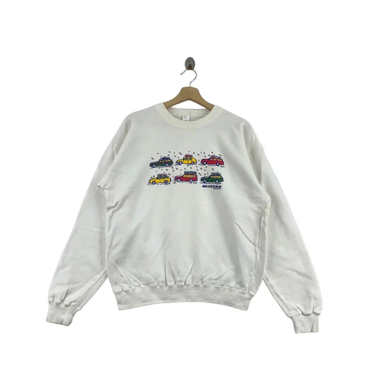 Vintage Vintage 90’ BLIZZAK BRIDGESTONE Racing Sweatshirt Team Size US L / EU 52-54 / 3 - 1 Thumbnail