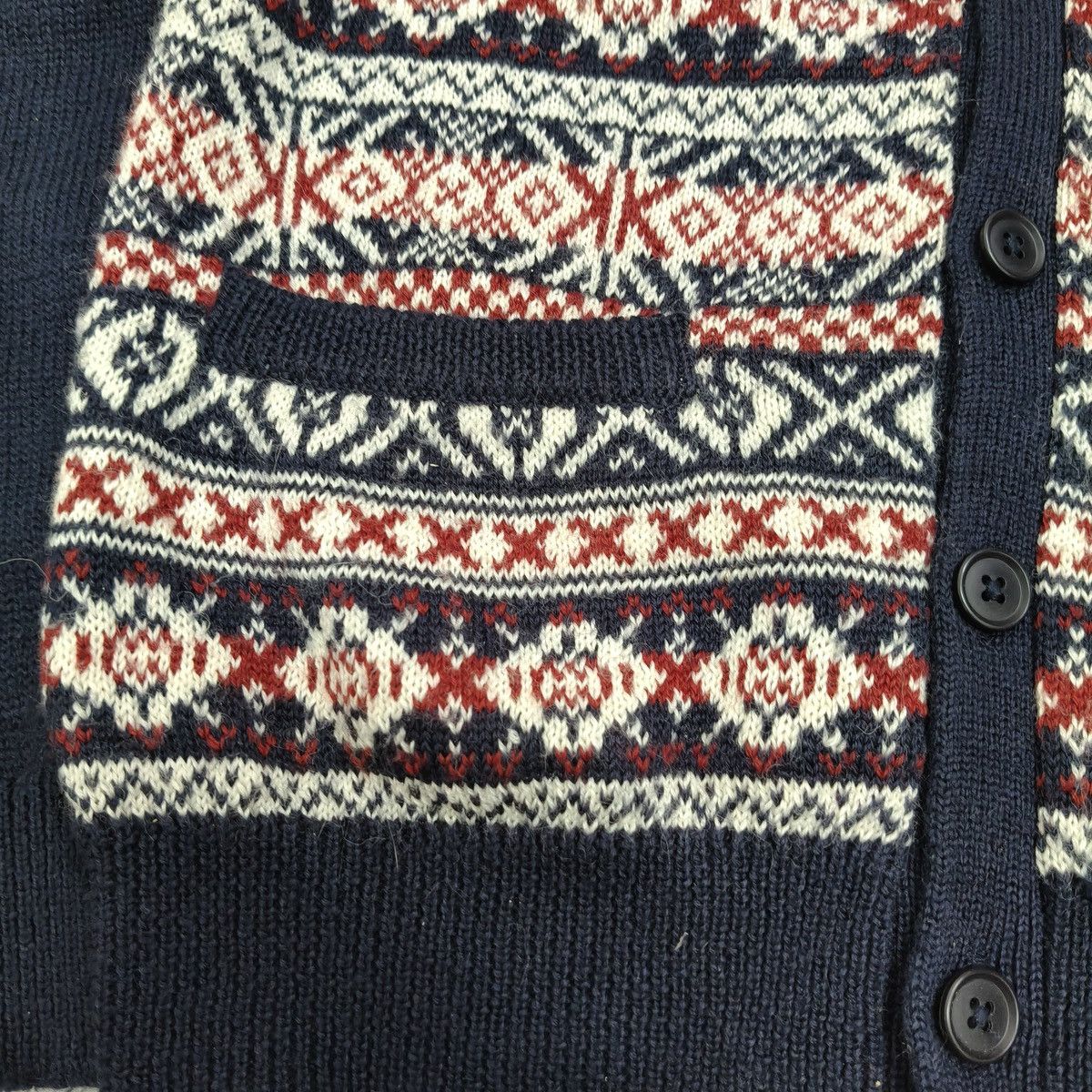 The Difference Vintage The Difference Rupert Patterned Knit Cardigan Button Size M / US 6-8 / IT 42-44 - 14 Thumbnail