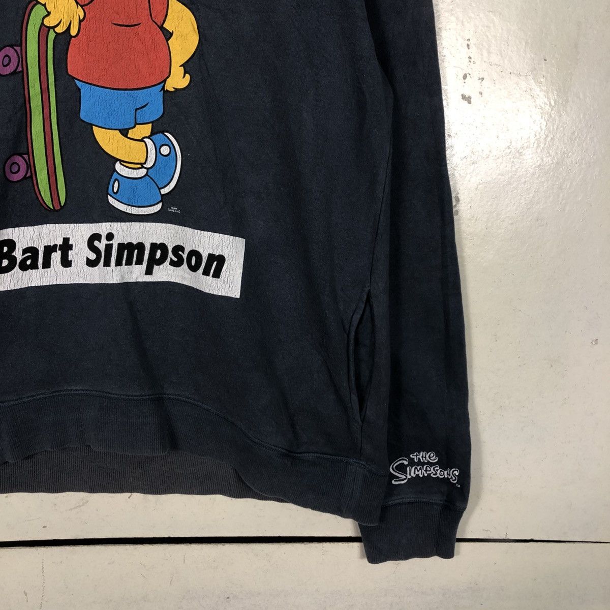 Vintage 📌Vintage Hoodie Pull Over Cartoon Bart Simpsons Big Logo Size US L / EU 52-54 / 3 - 7 Thumbnail
