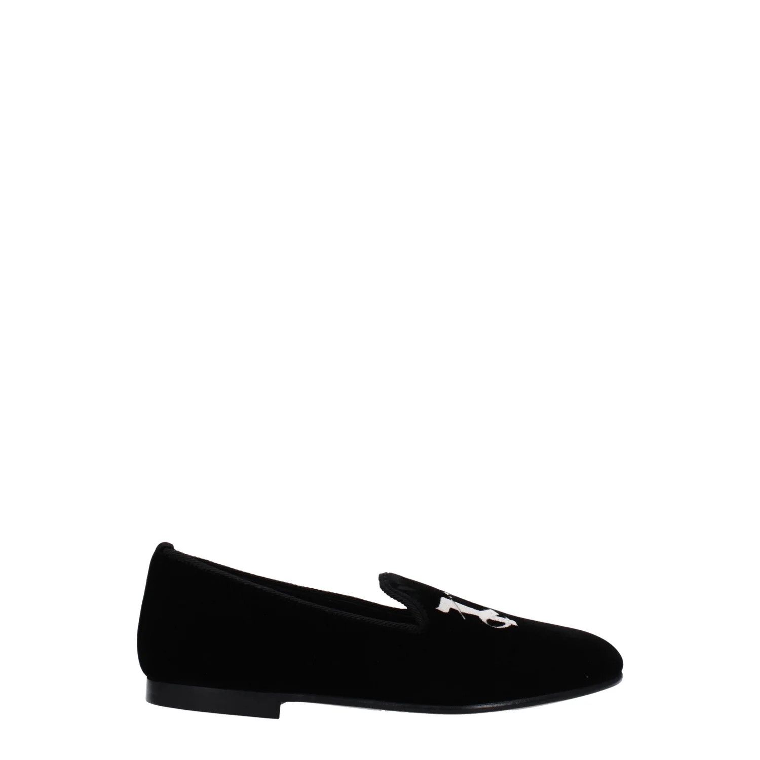 Palm Angels ob1o1e1124 Velvet Loafers in Black Size US 6 / IT 36 - 1 Thumbnail
