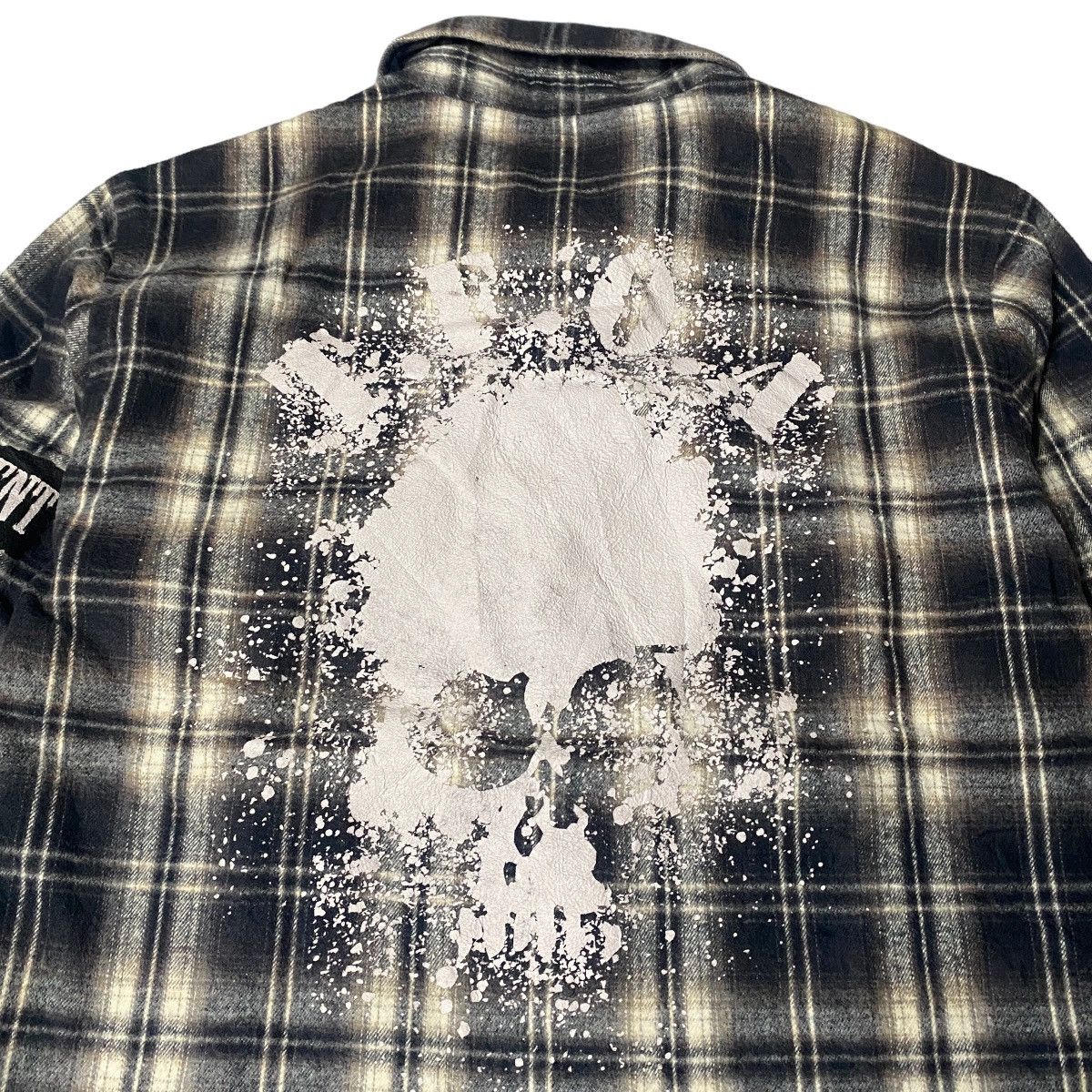 Hysteric Glamour × If Six Was Nine × Japanese Brand 2000's Collars x TFOA Skull Tattoo Plaid Flannel Size US S / EU 44-46 / 1 - 3 Thumbnail