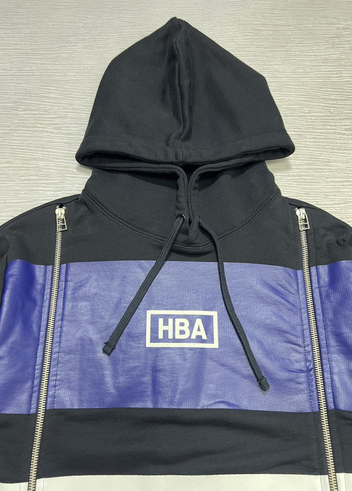 Hood By Air Hood by Air - Color Block Pattern Crewneck Double Zip Hoodie Size US XS / EU 42 / 0 - 6 Thumbnail
