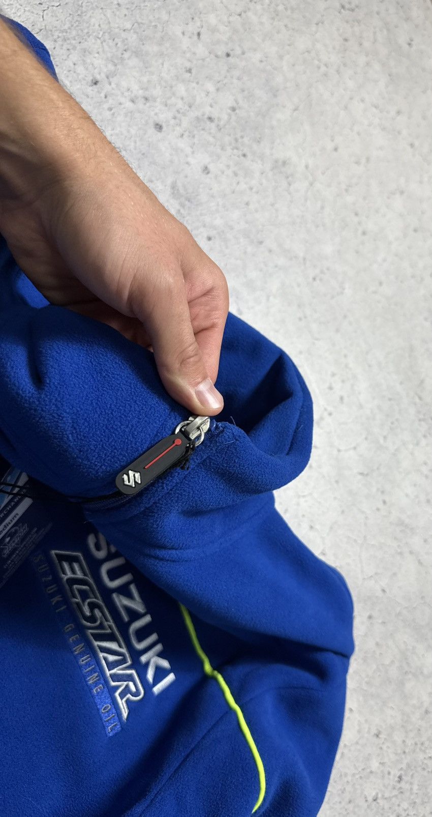 NASCAR Suzuki NEW Fleece Jacket Full Zip Racing Big Logo Size US M / EU 48-50 / 2 - 5 Thumbnail