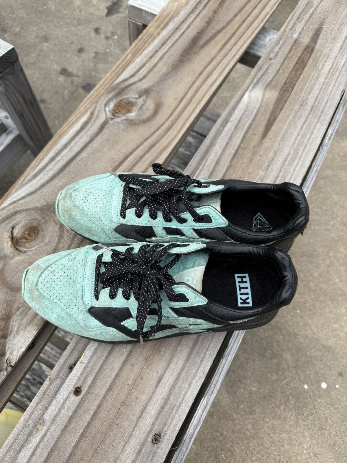 Asics × Kith ASICS Gel-Saga Diamond Supply Co Ronnie Fieg Aqua Blue Black Size US 10 / EU 43 - 1 Thumbnail